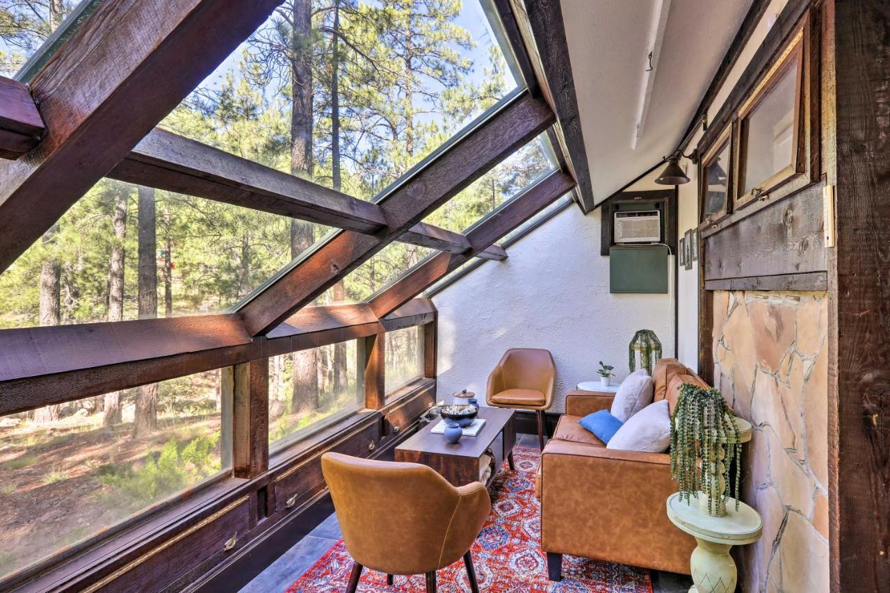 Woodsy Flagstaff Hideaway With Deck And Sunroom! Mountainaire エクステリア 写真
