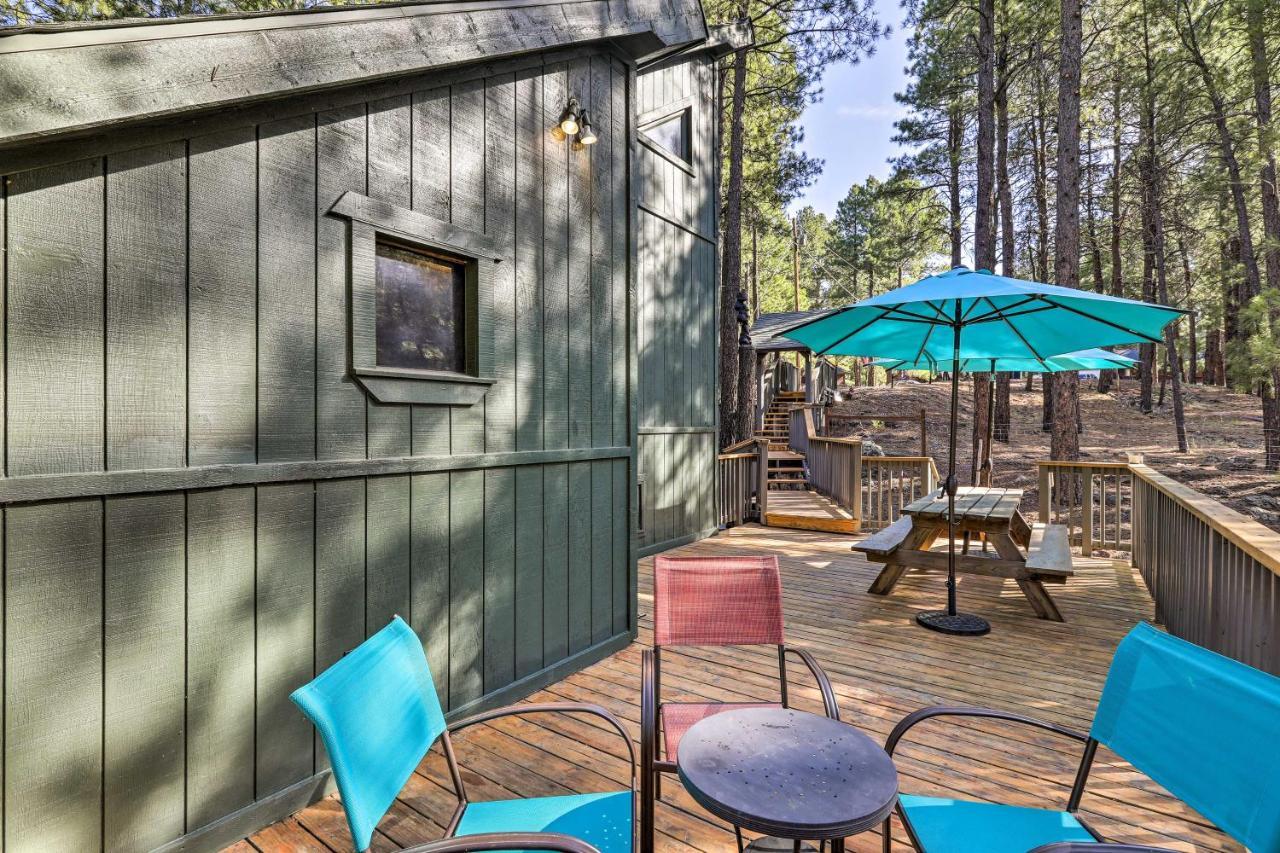 Woodsy Flagstaff Hideaway With Deck And Sunroom! Mountainaire エクステリア 写真